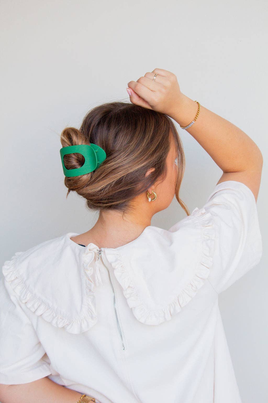 Circle Cutout Flat Claw Clip