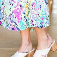 Bone Chandra Faux Leather Cork Platform Sandals