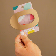 Circle Cutout Flat Claw Clip