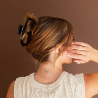 Shiny Black XL Claw Clip