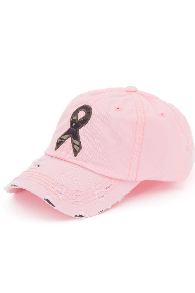 Camo Ribbon Washed Vintage Baseball Cap