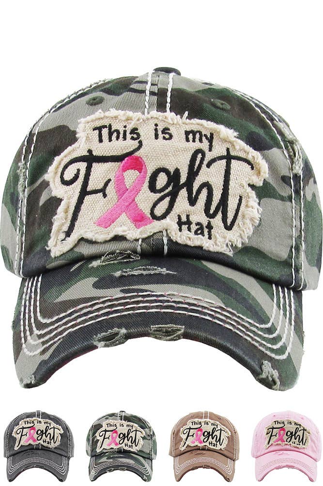 THIS IS MY FIGHT HAT Washed Vintage Baseball cap