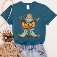 Pumpkin Cowboy Graphic Tee
