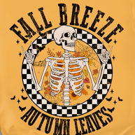 Fall Breeze Skeleton Graphic Tee