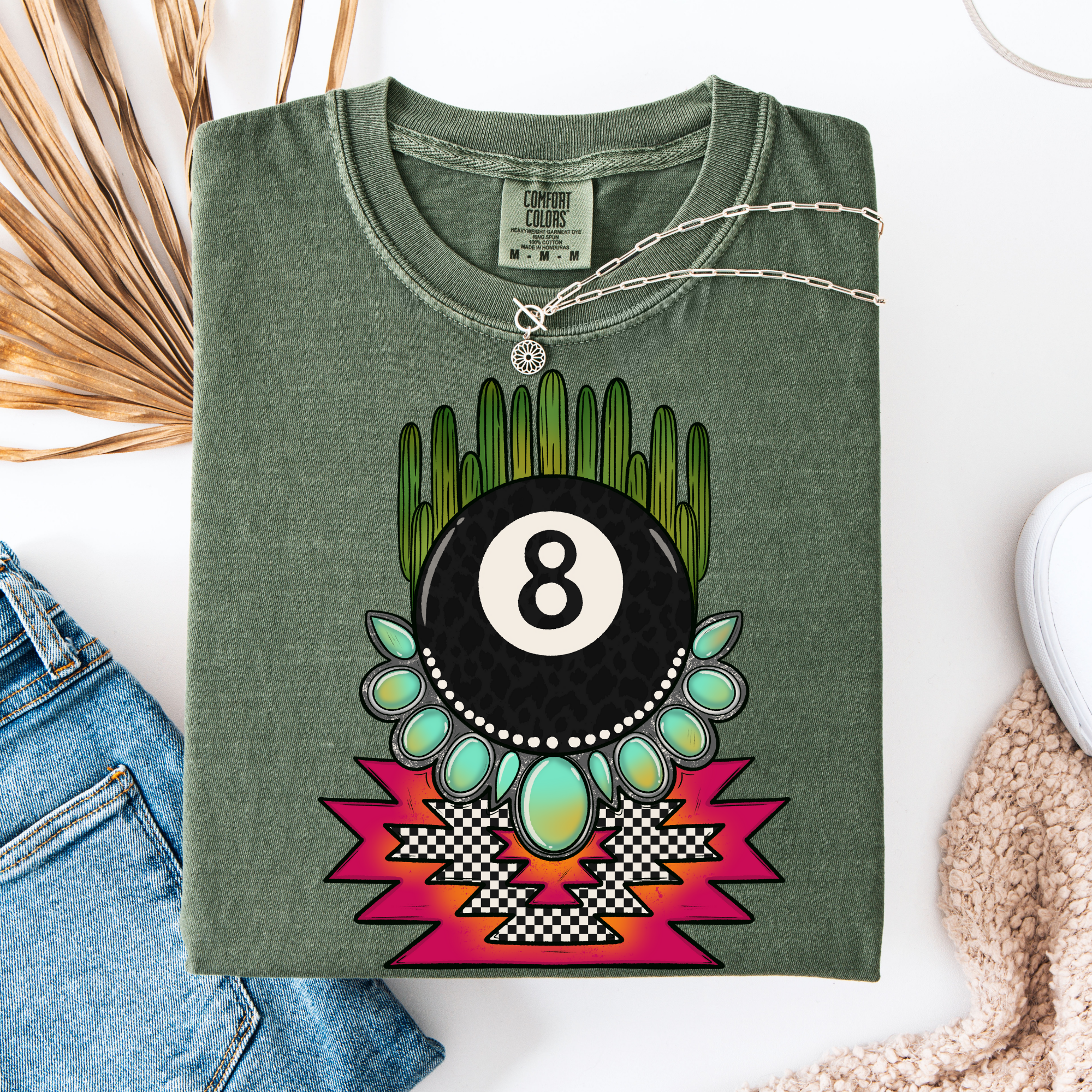 8 Ball Cactus Graphic Tee