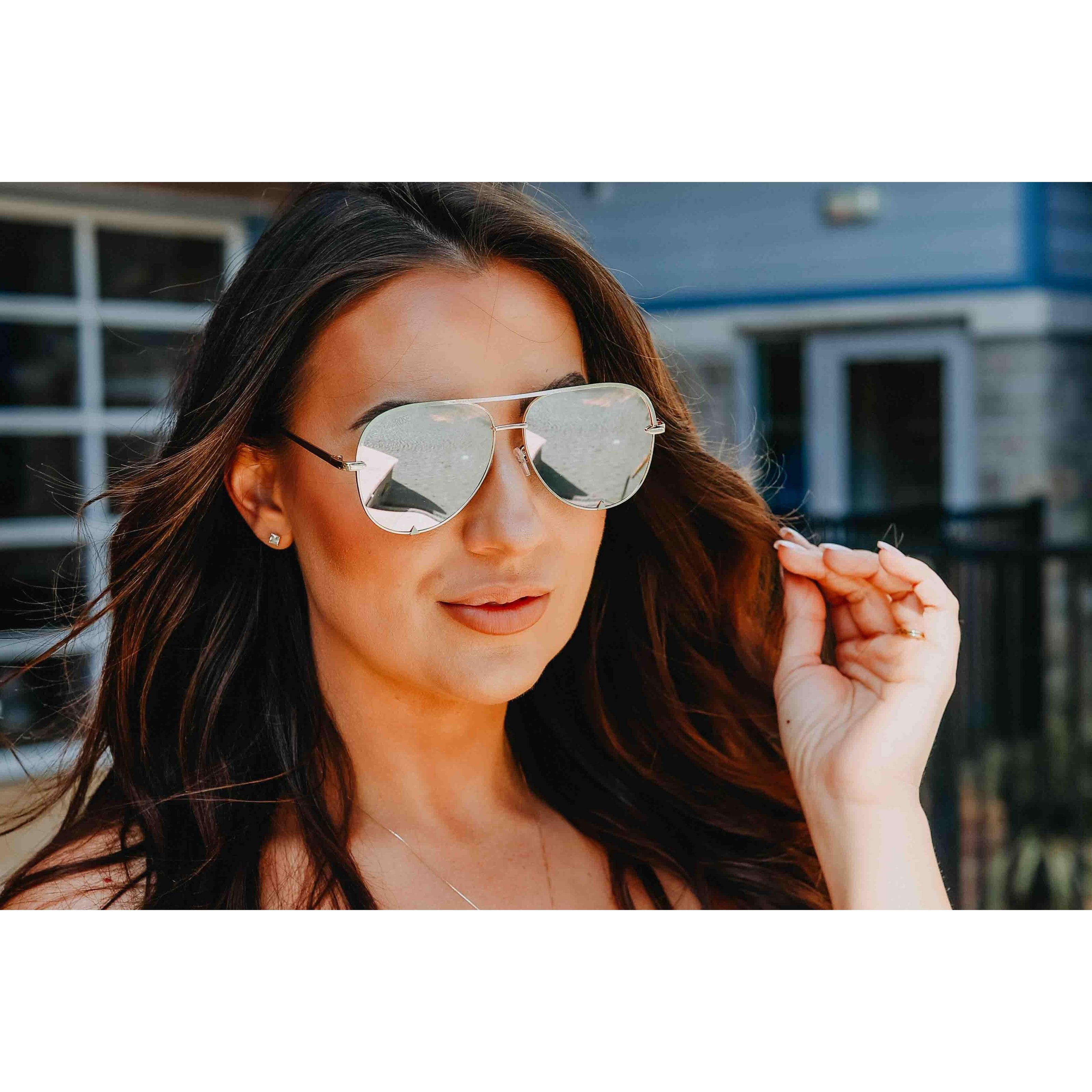 Ready to Ship | The Alex Black/Silver - High Quality Unisex Aviator Sunglasses