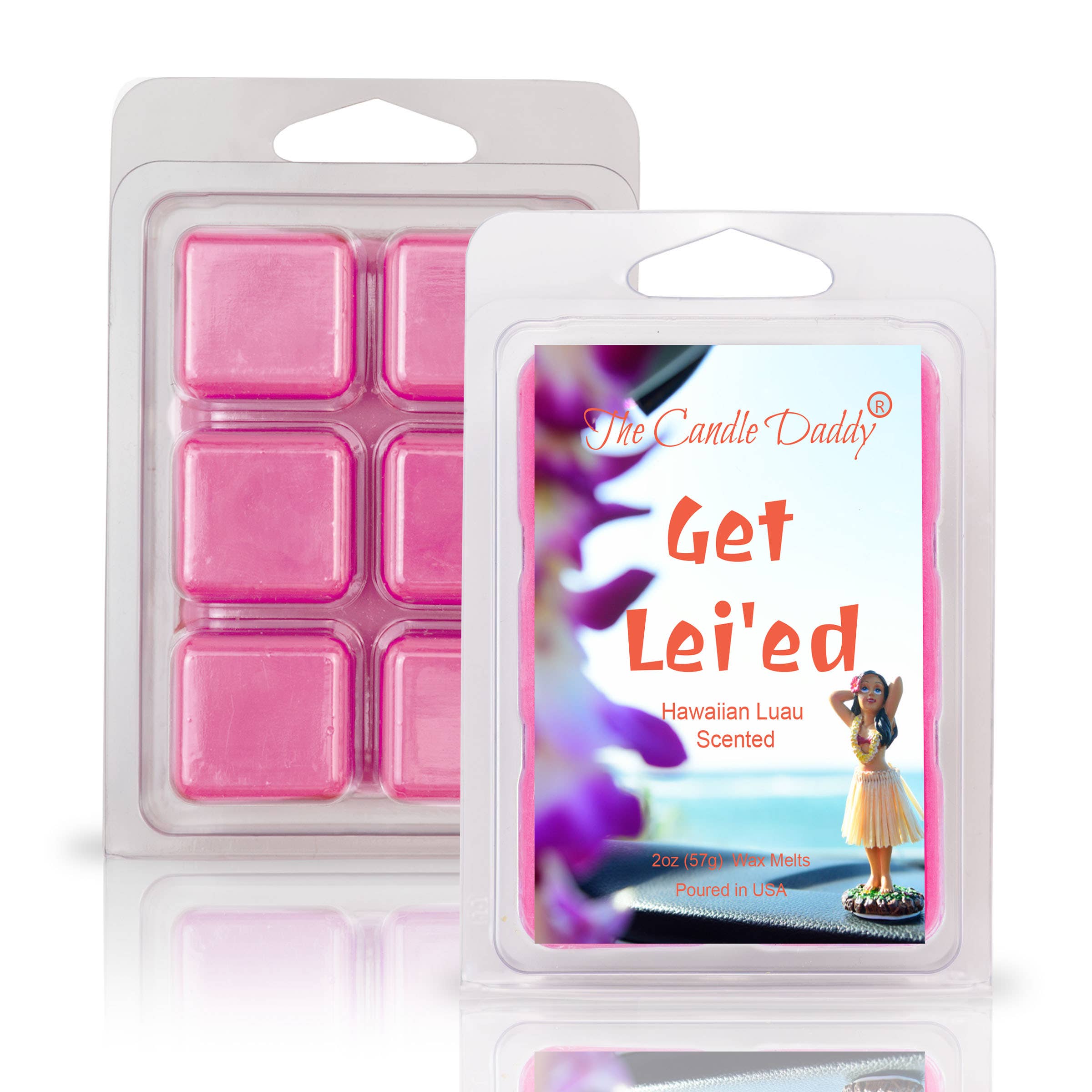 GET LEI'ED - HAWAIIAN LUAU SCENTED WAX MELT - 1 PACK - 2OZ
