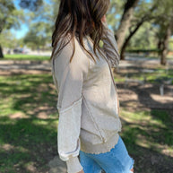 PREORDER: Best Selling Elliott Exposed Seam Sweatshirt in Five Colors