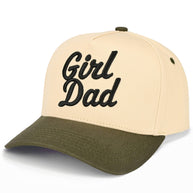 C.C GIRL DAD Letter Embroidered on Two Tone Trucker Hat