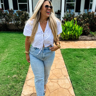 PREORDER: Alexie Straight Leg Cropped Jeans