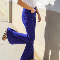 All You Need Sapphire High Waist Flare Leg Denim Jeans