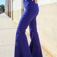 All You Need Sapphire High Waist Flare Leg Denim Jeans