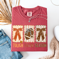 Touch Down Season Bows Graphic Tee