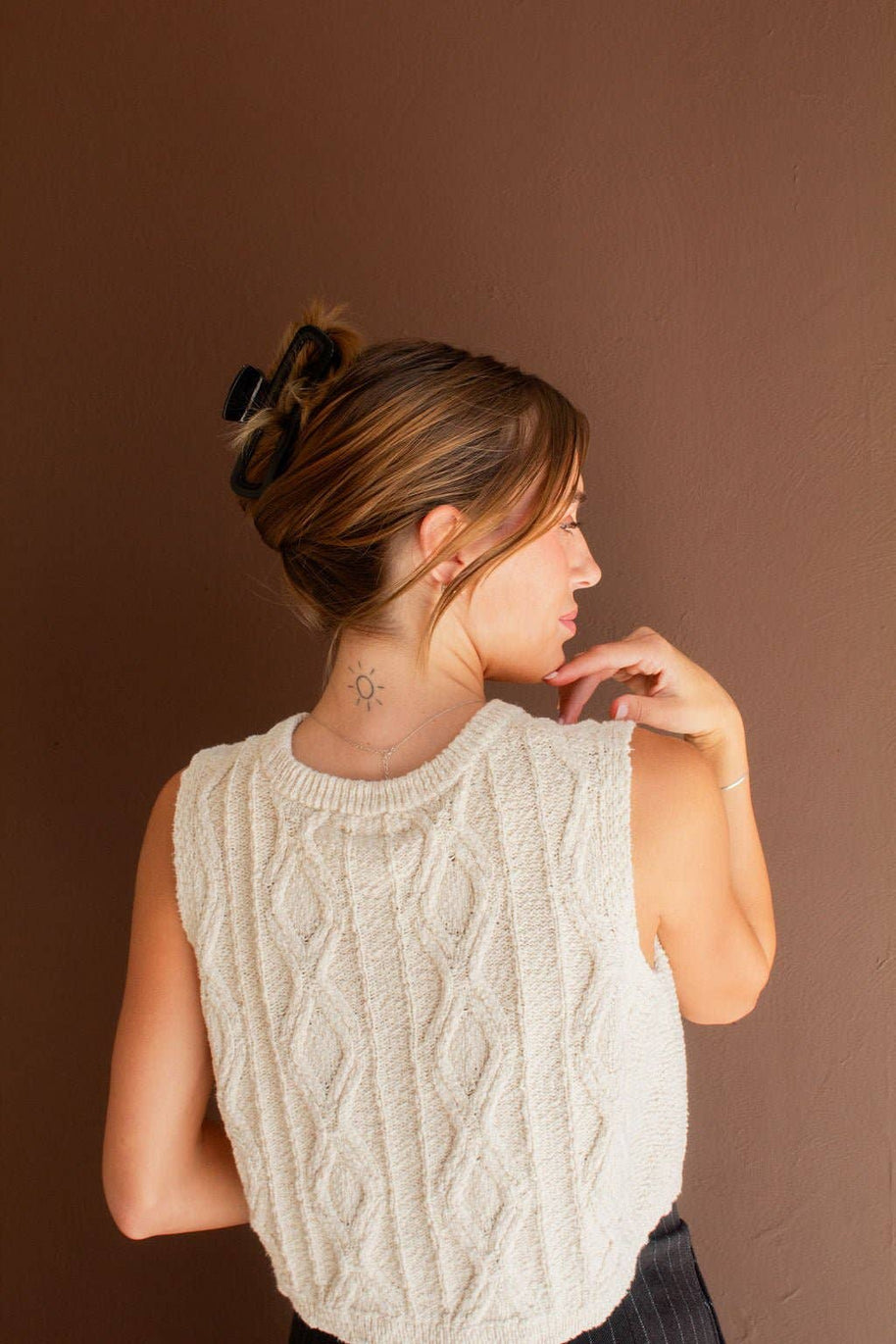 Shiny Black XL Claw Clip