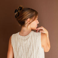 Shiny Black XL Claw Clip