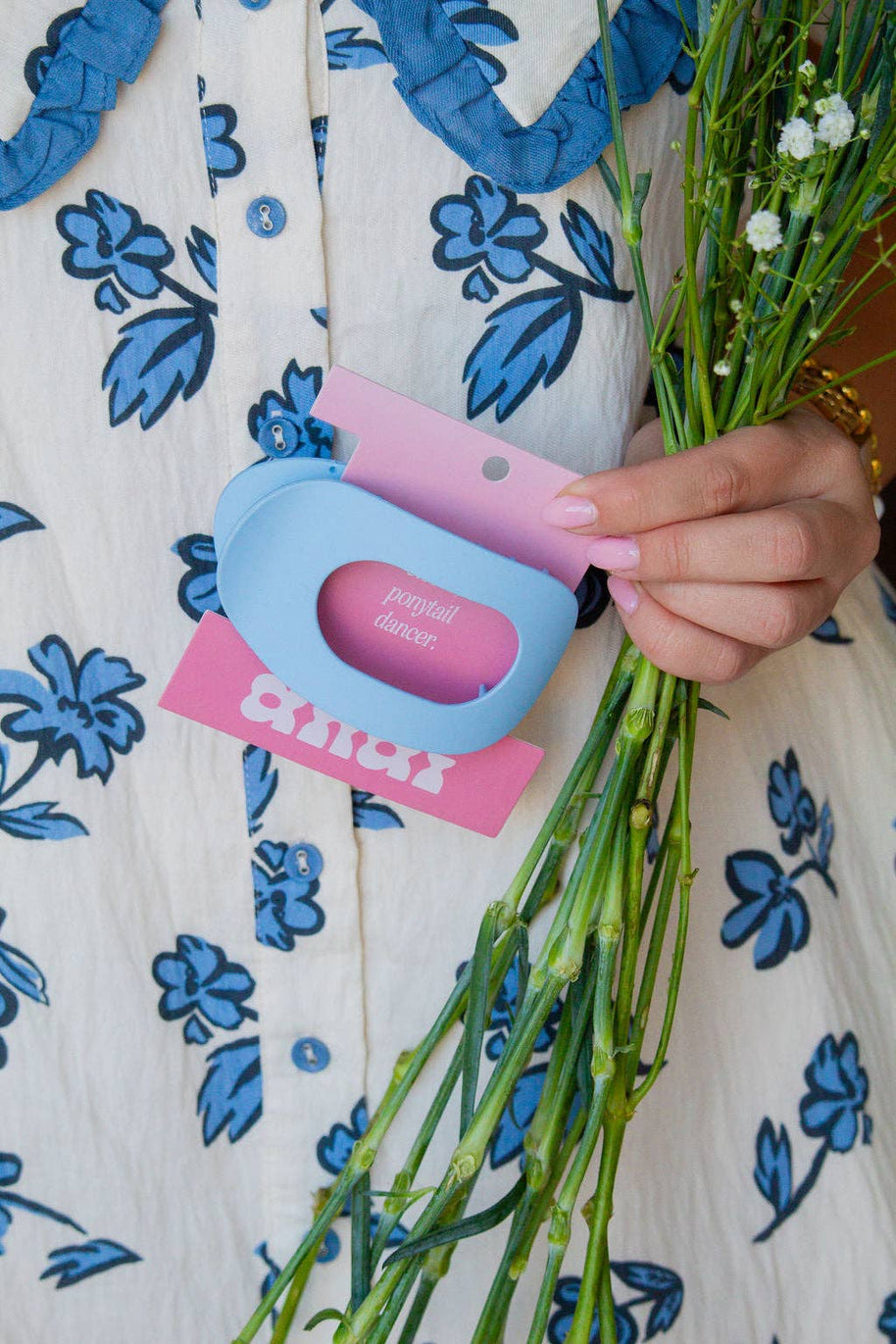 Circle Cutout Flat Claw Clip