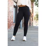 Ready to Ship | BLACK FULL-LENGTH Leggings with POCKET
