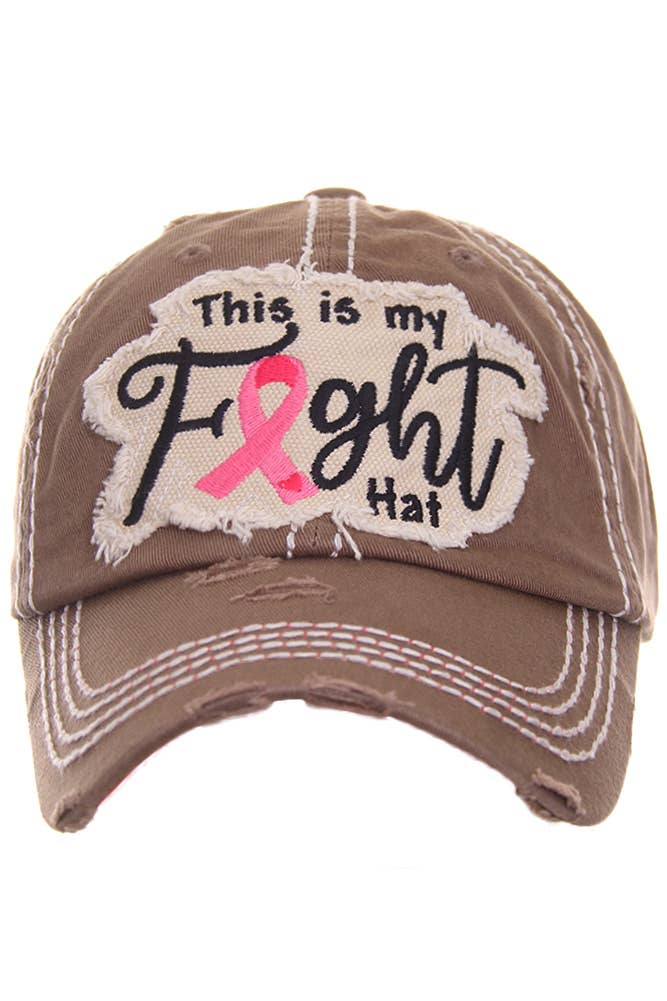 THIS IS MY FIGHT HAT Washed Vintage Baseball cap