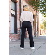 Ready to Ship | The Vanessa 27 - Black Bootcut Leggings