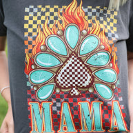 Flamin Mama Concho  Graphic Tee