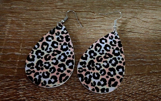 RTS: Leopard Teardrop Earrings-