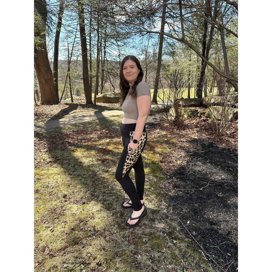 PreOrder | The Gianna Leopard Panel Scultpting Leggings