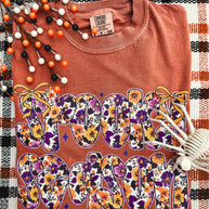 Floral Spooky Season Words Soft Graphic Tee