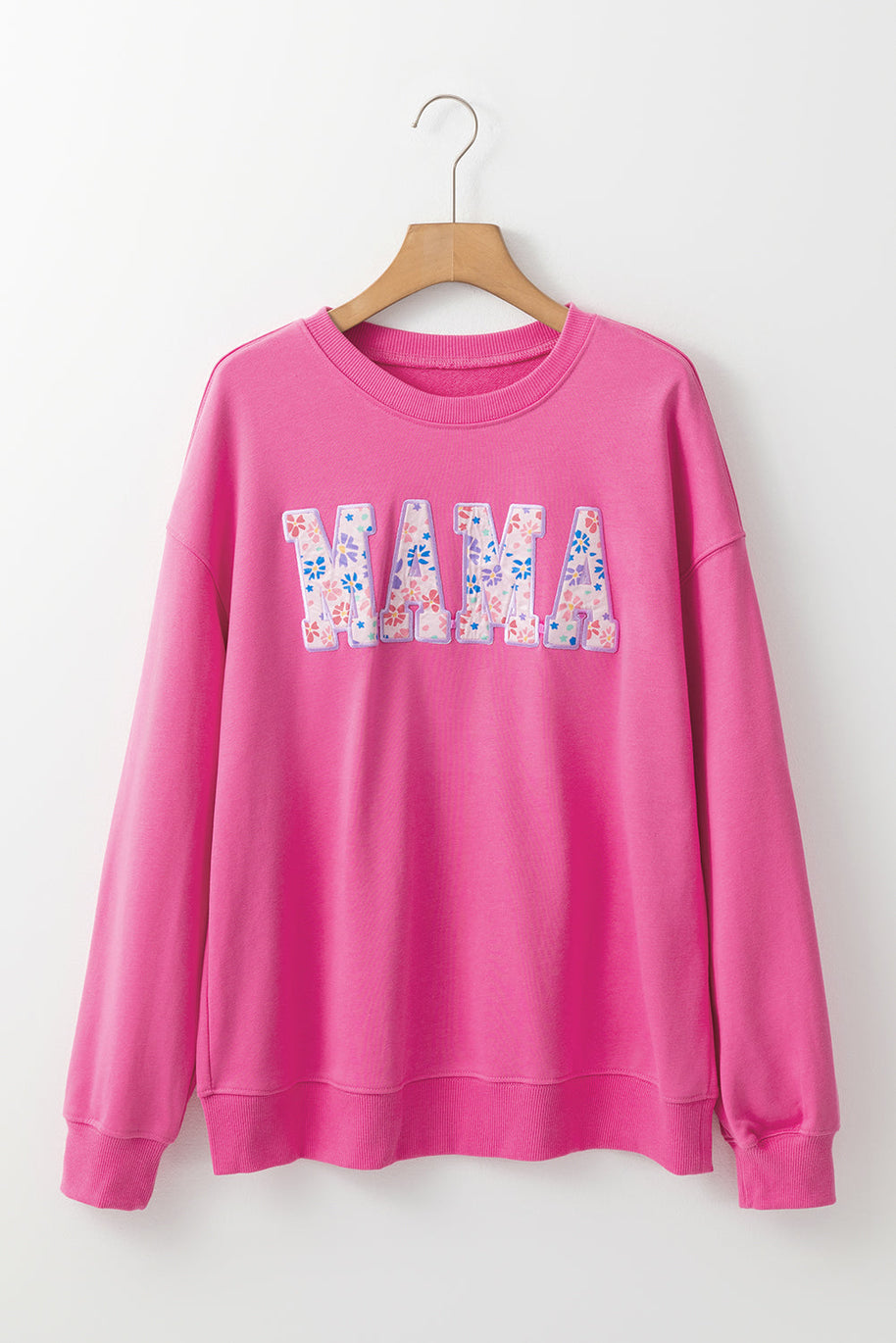 RTS: Floral Embroidered Mama Crew