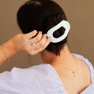 Circle Cutout Flat Claw Clip