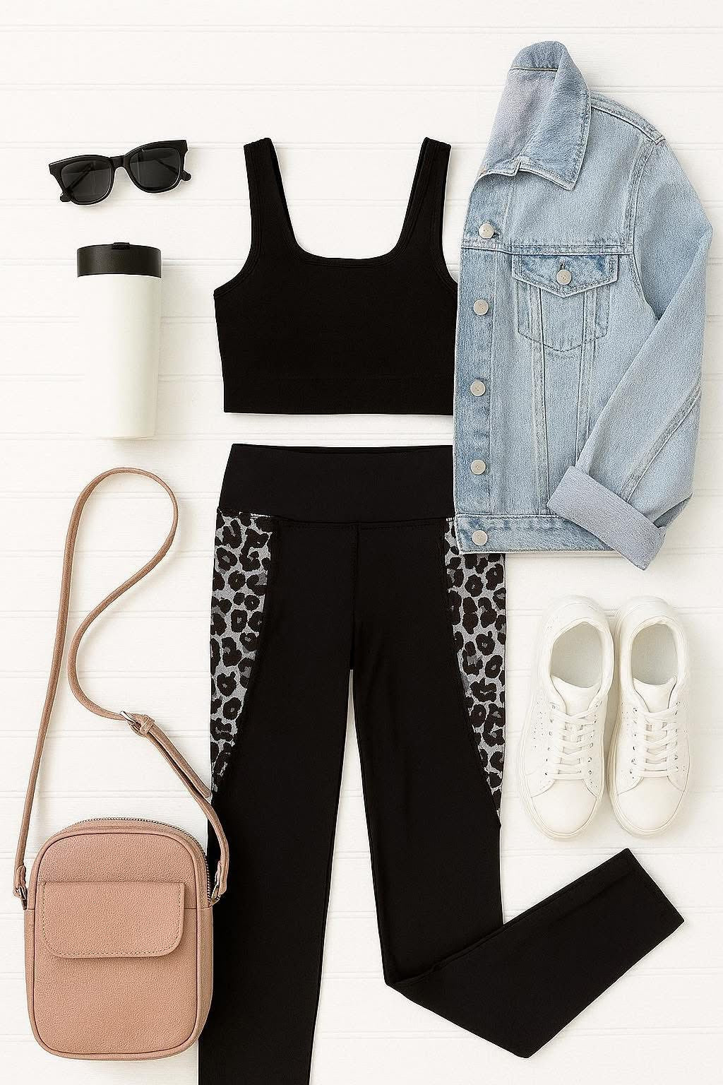 PreOrder | The Sabrina - Snow Leopard Panel Leggings