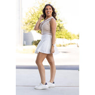 Ready to Ship | The Wendy - White Skort