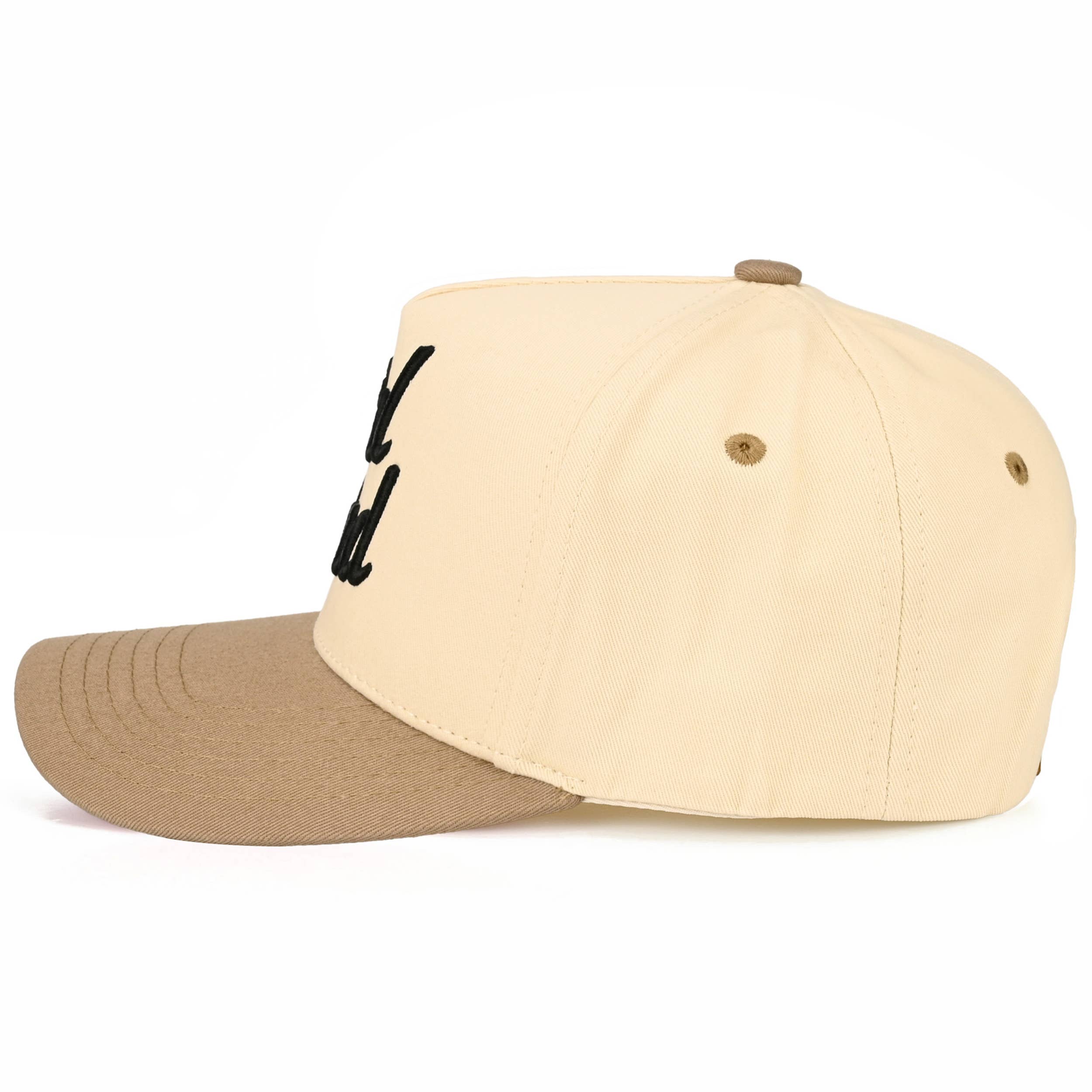 C.C GIRL DAD Letter Embroidered on Two Tone Trucker Hat