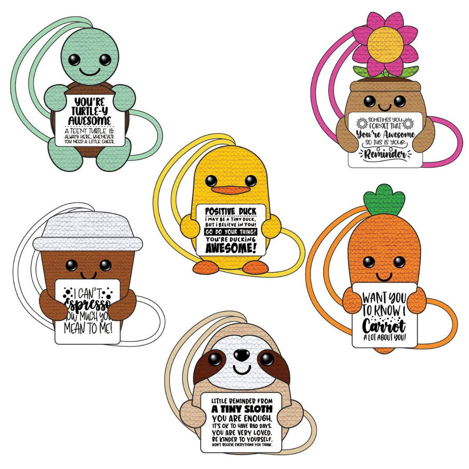Crochet Pals Emotional Support Air Freshener - 12/Display
