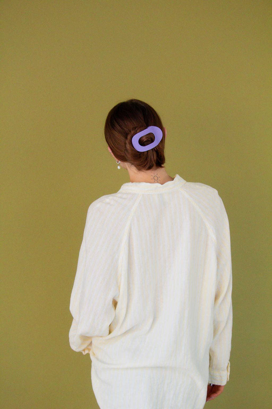 Circle Cutout Flat Claw Clip