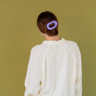 Circle Cutout Flat Claw Clip