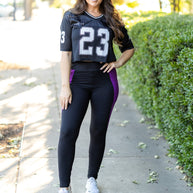 PreOrder | The Presley - Purple Panel Full Length Leggings ROUND 2