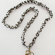 Black Checkerboard Lanyard