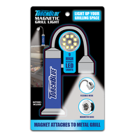 Torch Blue Magnetic Grill Silver LED Flashlight - 6/Display