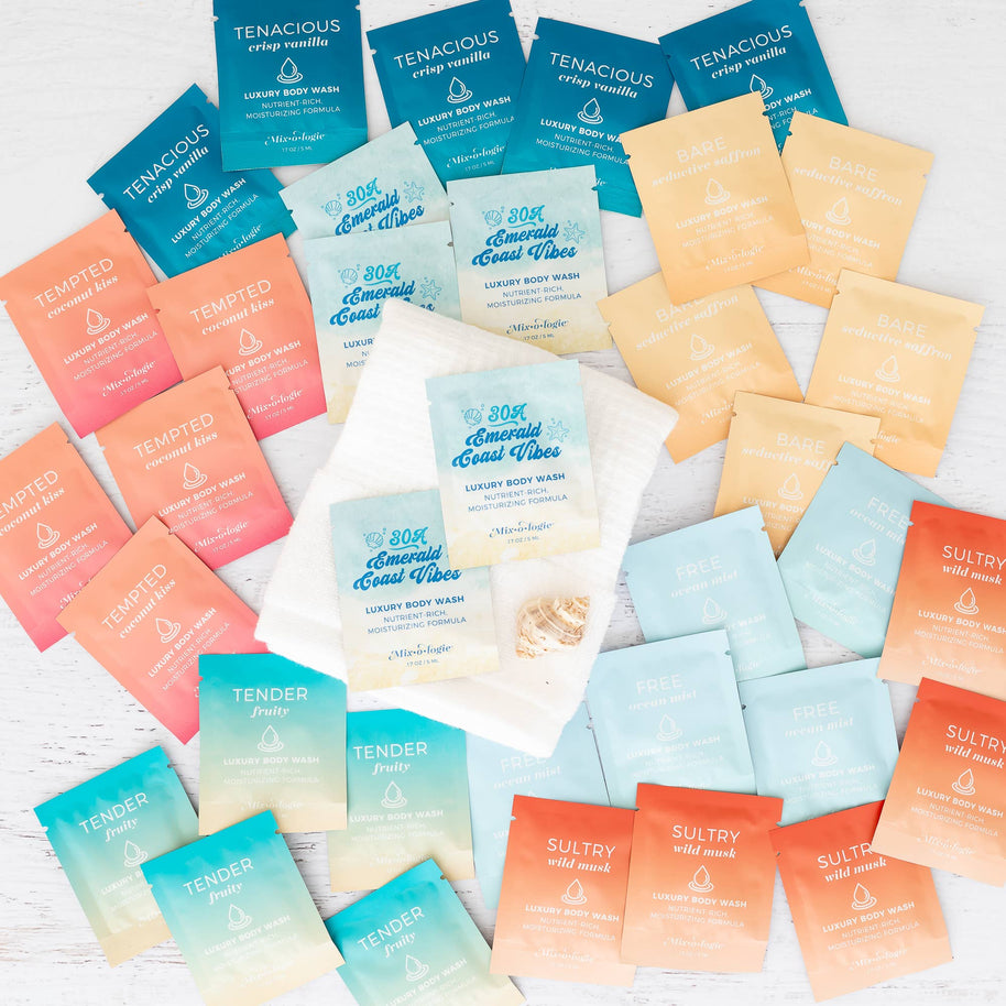 Body Wash Samples - Pack of 100 Assorted Scents