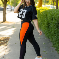 PreOrder | The Tatumn - Orange  Panel Leggings