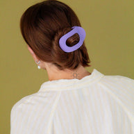 Circle Cutout Flat Claw Clip