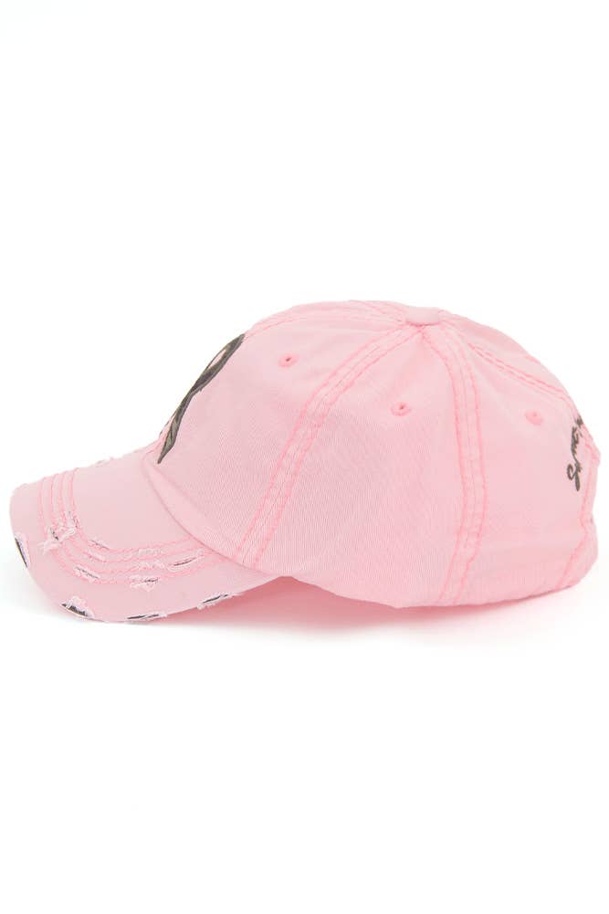Camo Ribbon Washed Vintage Baseball Cap