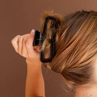 Shiny Black XL Claw Clip