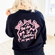 You Are So Loved Bow Sweat Set