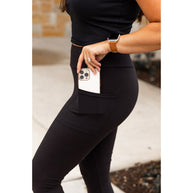 Ready to Ship | The Cassandra - Black CAPRI with POCKETS