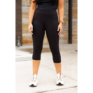 Ready to Ship | The Cassandra - Black CAPRI with POCKETS