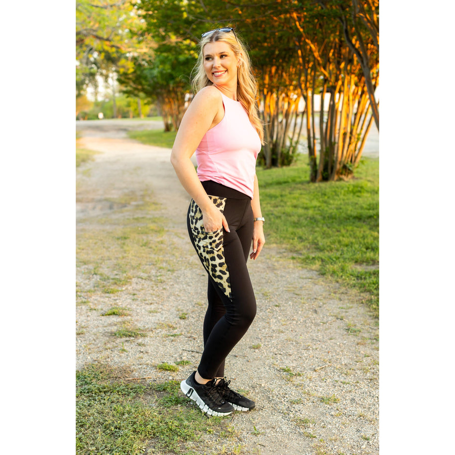 PreOrder | The Gianna Leopard Panel Scultpting Leggings