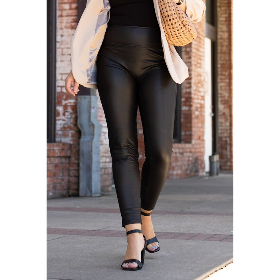 Ready to Ship  | The Farrah High-Waisted Faux Leather Leggings