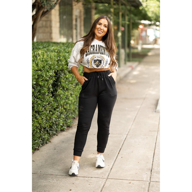 PreOrder  | The Braelyn - Black Fleece Jogger