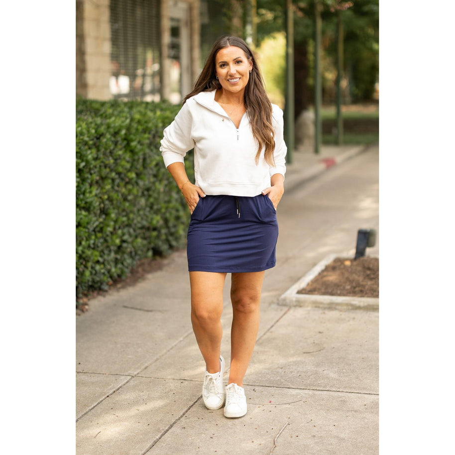 Ready to Ship | The Naomi NAVY Jogger Skirt